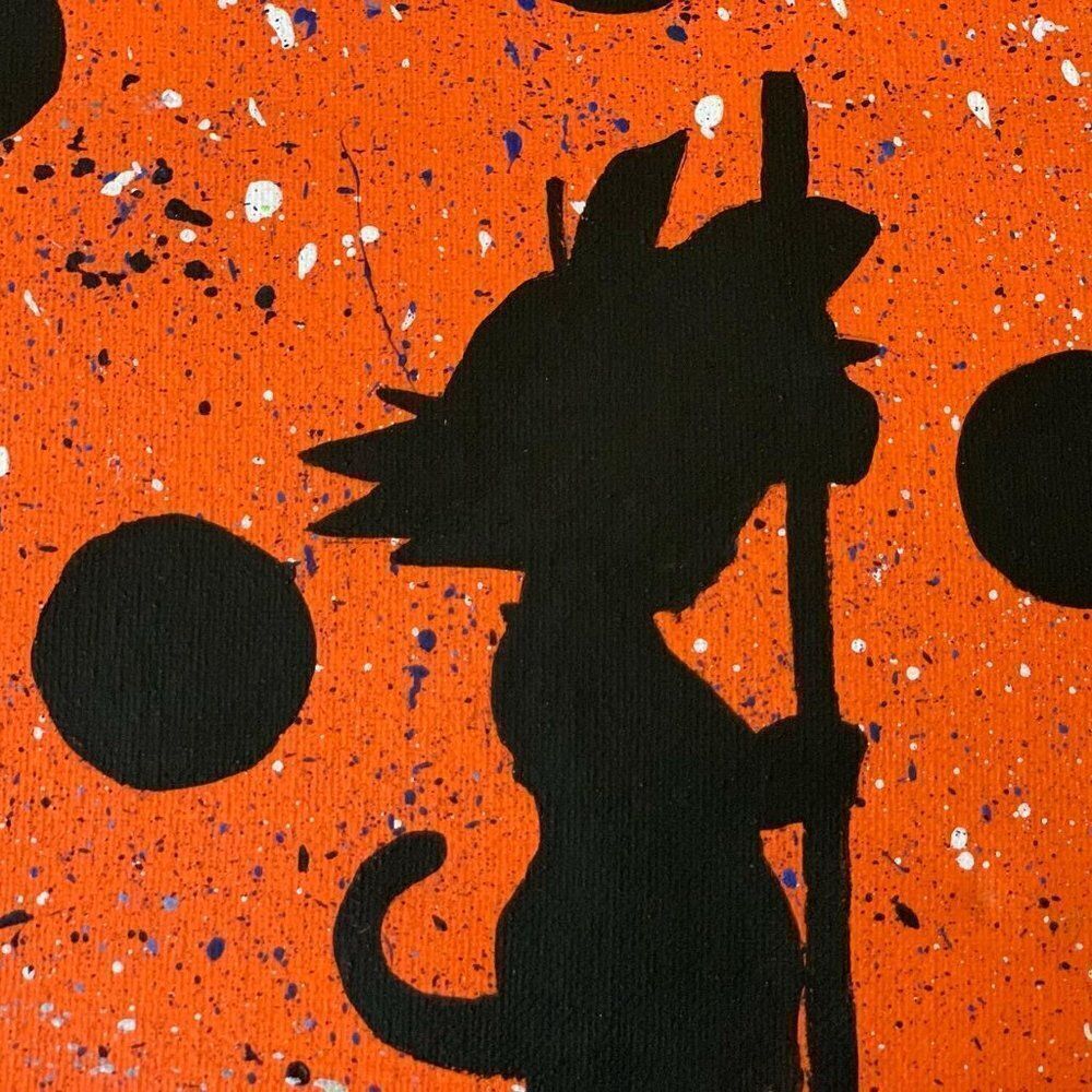 Original 8x10 Goku Painting - Picture 2 of 3